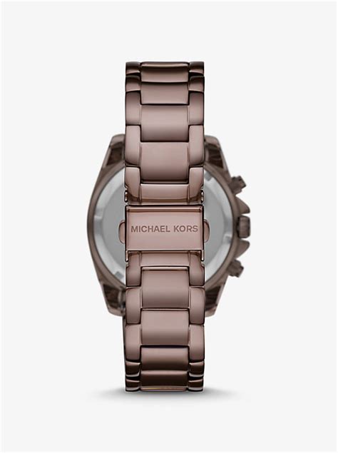 michael kors oversized blair pavé sable-tone watch|Michael Kors Watches for Women .